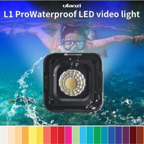 Ulanzi L1 Pro Waterproof Dimmable Mini LED Light for Gopro DSLR Dji Gimbal Versatile Mini Light Camping Cycling Lighting