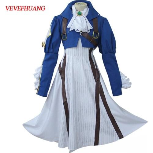 VEVEFHUANG Animal Violet Evergarden dress Cosplay Anime Violet Evergarden Costume Women Japanese Anime Costume Lolita Dress