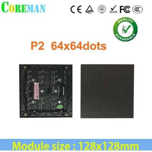 High Definition Indoor P2 Led Module 64x64 Led Matrix P2 Rental Led Screen SMD Indoor Led Video Wall DIY Led Screen