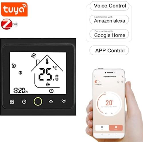 WiFi Thermostat Programmable Temperature Controller for Water Floor Heating APP/Voice Control Thermostat For Alexa Google Home