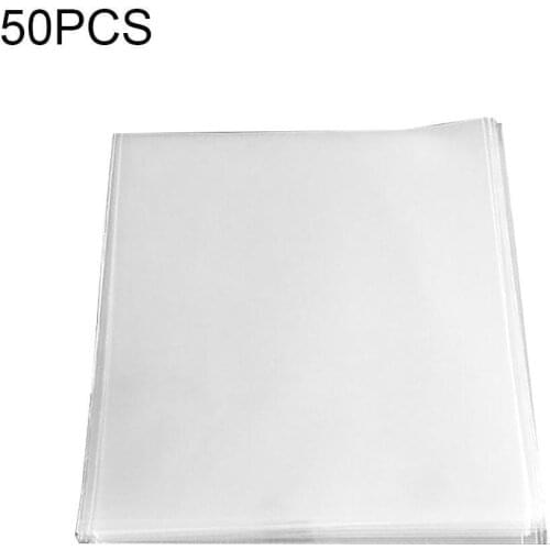 50Pcs Opp Gel Recording Protective Sleeve Case Cover For Turntable Player LP Vinyl Record Single Disc Self Adhesive Records Bag