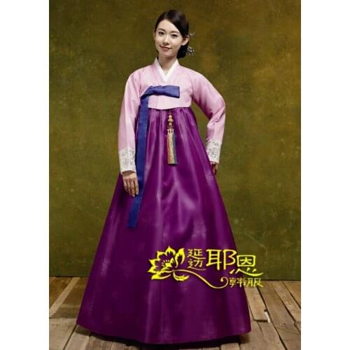 2019 Hot Hanbok Dress Custom Made Korean Traditional Woman Hanbok Korean National Costume Asian Dress Womens Tops and Blouses