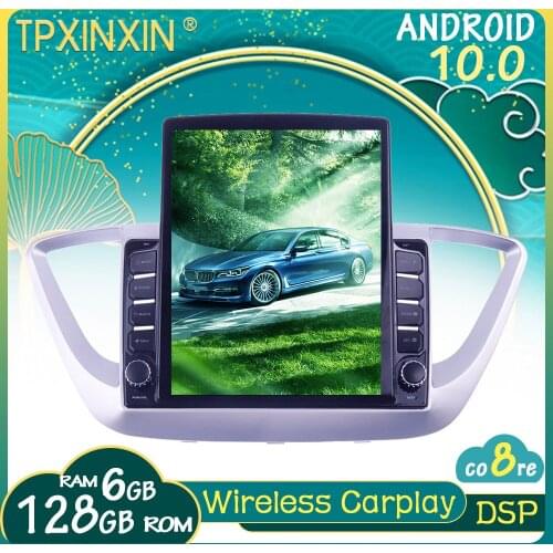 10.0 For Hyundai Solaris 2016-2018 Android Car Stereo Car Radio with Screen Tesla Radio Player Car GPS Navigation Head Unit