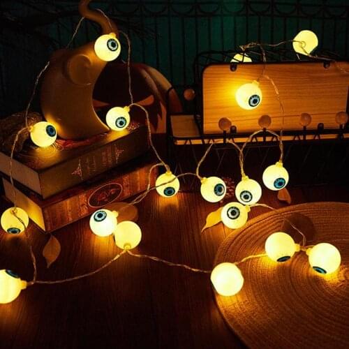 10/20LED Halloween Eyeball String Lights Fancy Lighting Led Light String For Festival Bar Home Party Light Halloween Decoration