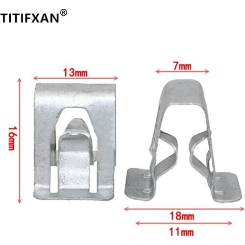 10PCS Auto fuse box cover panel fastener iron clip for Volkswagen Golf Lavida Passat Magotan Sagitar Bora Gran Santana