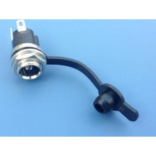 10PCS DC-025M DC Power Outlet with Waterproof Cap DC025 DC025M 5.5*2.15.5X2.1MM