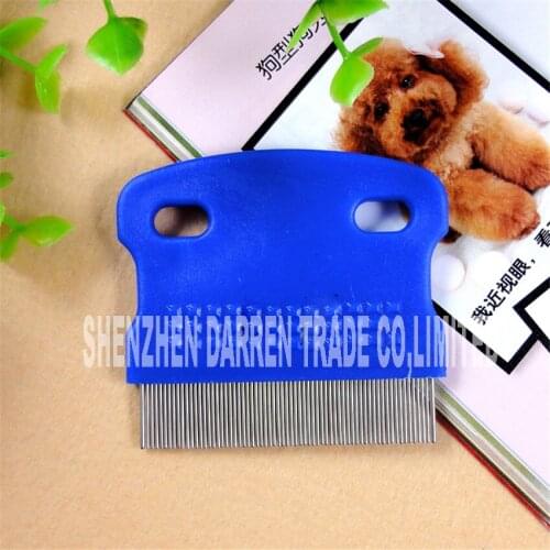 100 pcs / lot pet lice comb cleaning supplies pet dog cat comb fine-toothed brush single face 62*56MM
