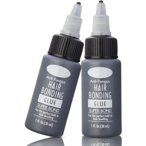 1 Bottle 1.0 OZ/ 30ml Super Hair Bond Remover And 1 Bottle 1.0OZ/30ml Hair Bonding Glue Total 2bottles