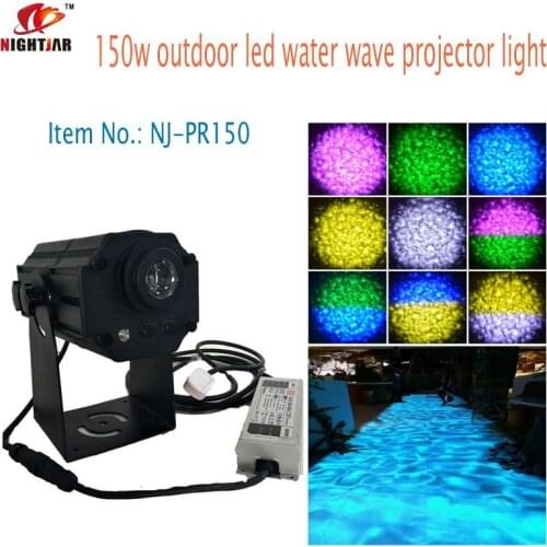 2019 hot sale 150w outdoor led water wave decoration light projector and colorful waterproof disco light