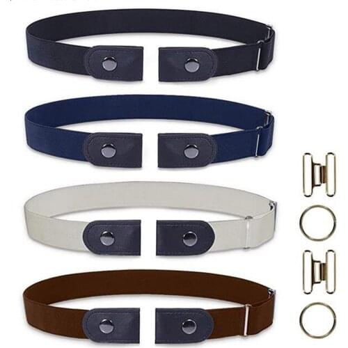 Summer Hot Sale High Quality 4 Pcs Elastic Belt Without Buckle Belt Invisible Beltadjustable Elastic Stretch For Dropshipping