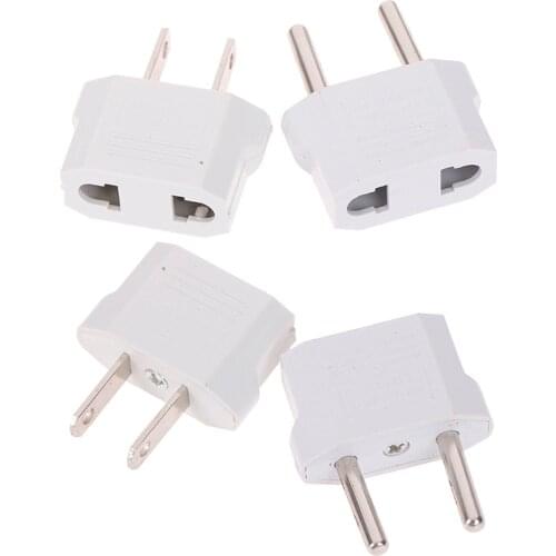 4Pcs/lot European Usa Eu To Us Plug Us To Eu Plug Travel Charger Adapter Converter Tool Parts