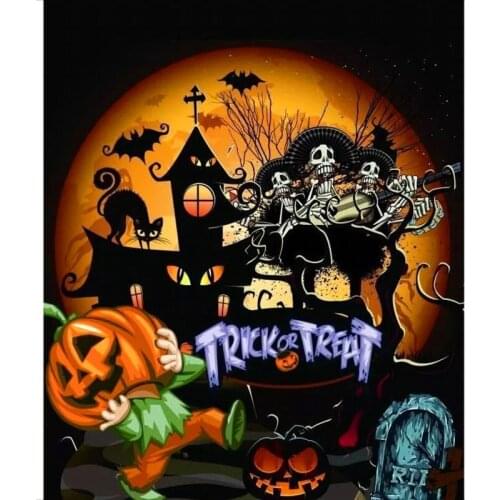 Full Square/Round Drill 5D DIY Diamond Painting "Cartoon Halloween" 3D Rhinestone Embroidery Cross Stitch 5D Home Decor Gift