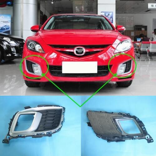 Car accessories body parts front bumper grille fog lamp cover vents for Mazda 6 2007-2012 GH sport coupe trim and grille set