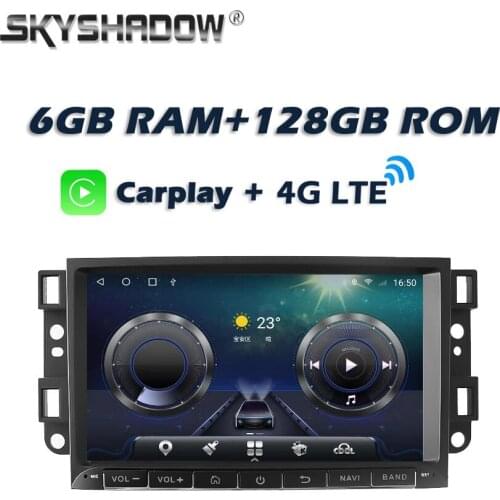 Carplay 8" DSP Android 10.0 6GB 128GB Car DVD Player GPS WIFI Bluetooth 5.0 RDS Radio For Chevrolet Epica Aveo Captiva 2004-2012