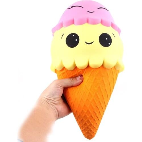 Besegad 29CM Jumbo Squishy Large BIg Cute Kawaii Soft Ice Cream Squeeze Icecream Toy Slow Rising for Kid Relieves Stress Anxiety