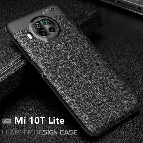 For Cover Xiaomi Mi 10T Lite Case For Mi 10T Lite Capas Shockproof Bumper Soft TPU Leather For Fundas Mi 10T 10 T Pro Lite Cover