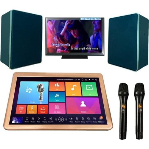 Home karaoke stereo system full audio set speaker amplifier wireless microphone karaoke machine factory