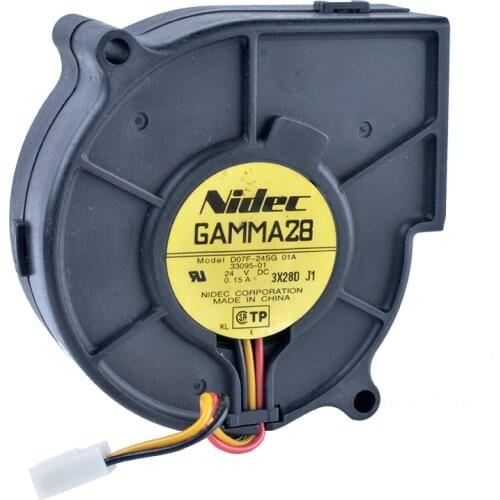 COOLING REVOLUTION D07F-24SG 01A 7530 7.5cm 24V 0.15A 24V centrifugal turbine blower fan
