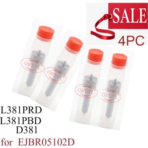 4 pieces L 381 PBD Fuel NOZZLE L381PBD Common Rail Injector Nozzle For EJBR05102D RENAULT 166001137