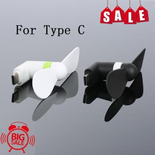 Mini Low Voice For Mobile Phone Fan Radiator Cooling Fan Lightweight Carrying For Android Smartphones Cooling Fan Type C plug