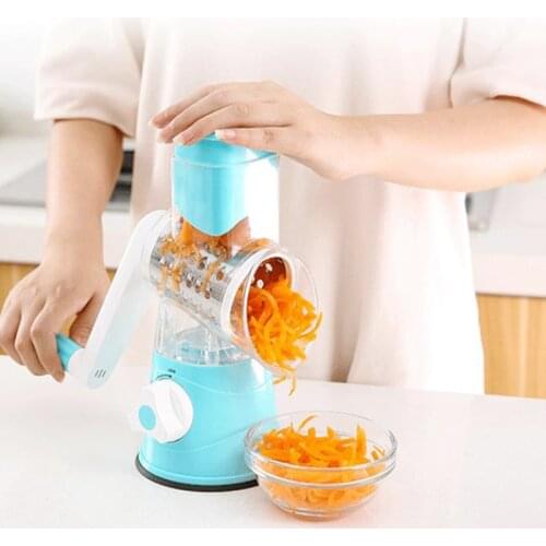 3 In 1 Manual Vegetable Cutter Slicer Multi-functional Round Slicer Potato Cheese Kitchen Gadgets