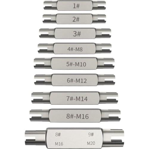 Multi-size Hexagonal Double-end Screw Tap Extractor Steel Broken Head Taps Remover Stripped Set Screw Remove Tools