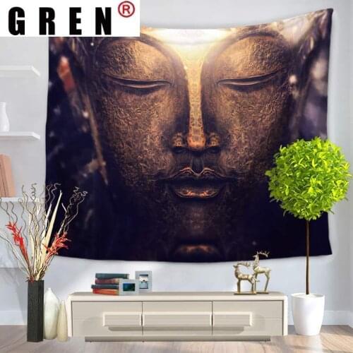 GREN Tapestry Wall Hanging Indian Mandala Fabric Mural Background Cloth Wall Rugs Towel Beach Blanket Dorm Living Home Decor