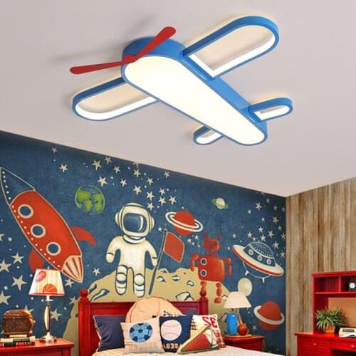 Nordic plane kids Childrens room home decoration bedroom decor led lamp ceiling lights for room lamps for living room