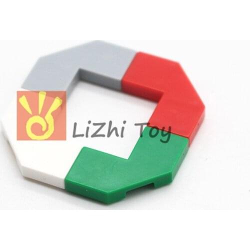 MOC flat tiles 27263 Tile Modified 2 x 2 Corner with Cut Corner DIY enlighten block bricks Compatible With Assembles Particles