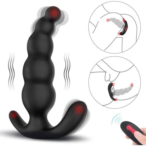 Adult Product Usb Charge 9 Powerful Vibration Modes Anal Plug Sex Toys For Men And Women Share Three Point Stimulate Massage