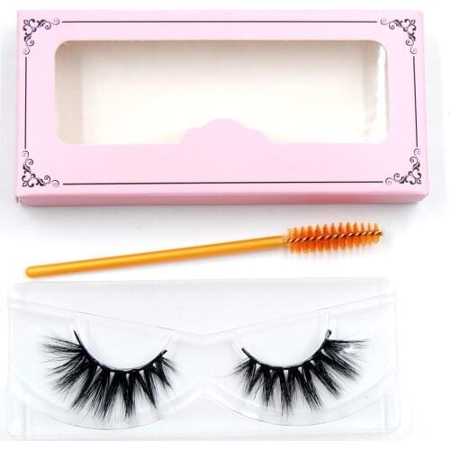 3D Real Mink Eyelashes 100% Hand Made Winged Black Cotton False Eyelashes Stalk Natural Long Eye Lash Reuse Daily Eye Extension