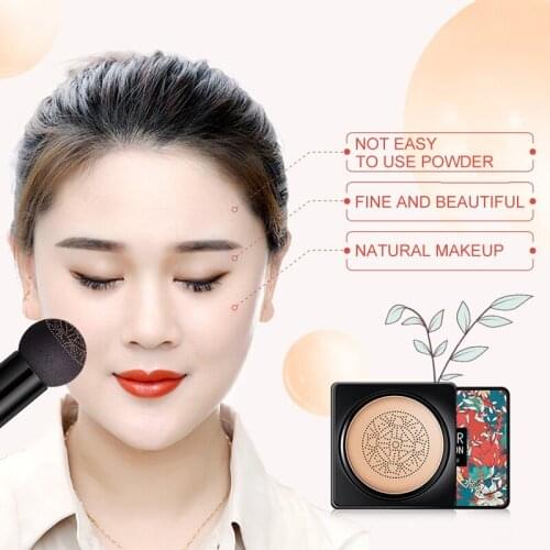 2Colors New Air Cushion BB CC Cream Isolation Concealer Oil Control Moisturizing Liquid Foundation With Small Mushroom Head Puff