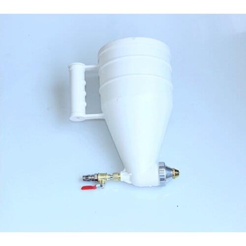 UZWELL 3.5L Pneumatic Hopper Spray Gun Latex Paint Powder Air Paint Spray Gun with 4mm 6mm 8 mm Nozzles