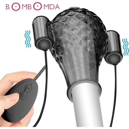 Penis Vibrator Penis Massager Trainer Glans Vibrator Men Sex Toys Enhancement Delay Lasting Erection Adult Male Masturbation