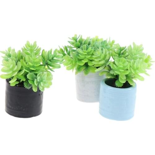 1:12 Accessories Miniature Fake Plant Flower ceramics Bottle Flower Arrangement Dollhouse Furniture Miniatures