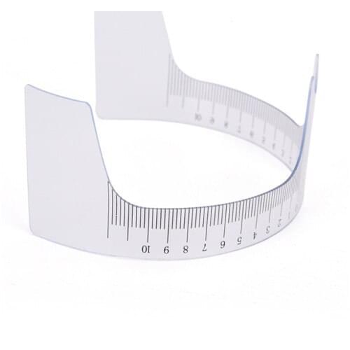 1PC Microblading Measure Tattoo Ruler Shaper Calliper Stencil Makeup Tools Reusable Semi Permanent Eyebrow Stencil Makeup