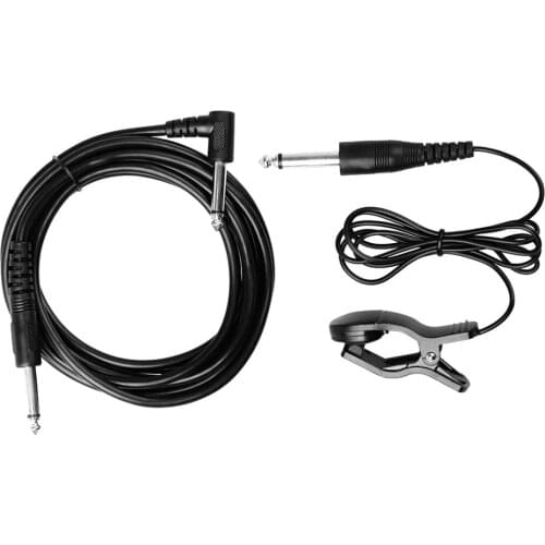 2pc Guitar Universal Pickup Clip Audio Cable Violin Musical Instrument