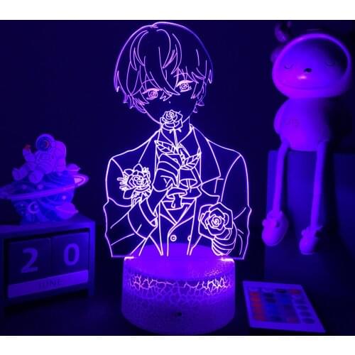 3D Game Lamp Mystic Messenger LED Night Light for Kid Gmaer Room Deco Birthday Gift Mystic Messenger Lamp