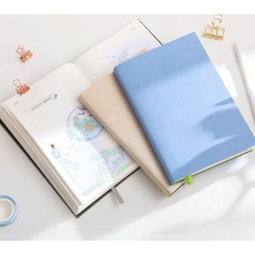 A5 Notebook and Journal Office Diary Notepad Grid Line Agenda Planner Organizer Soft Daily School Note Book Travelers Sketchbook