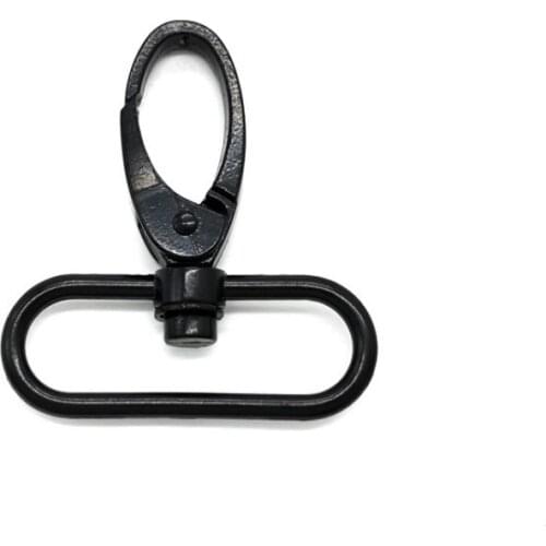 High Quality Black Metal Carabiner Snap Buckle Hook For Keychain Diy Bag Key Ring Handbag Hardware Accessories 38mm