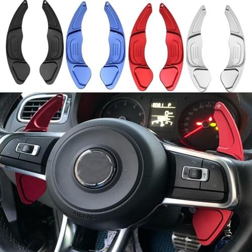 For VW Golf Polo GTI R Rline MK7 MK7.5 Volkswagen Car Steering Wheel Shift Paddles Extend DSG Gear Speed Stickers Car Accessoriy