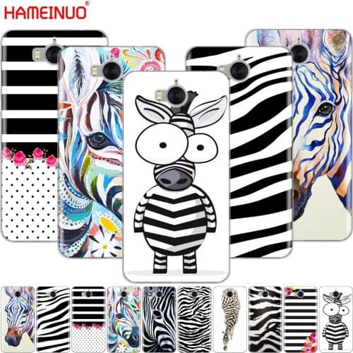 HAMEINUO Zebra black and white stripes Newest cell phone Cover Case for huawei honor 3C 4X 4C 5C 5X 6 7 Y3 Y6 Y5 2 II Y560 2017