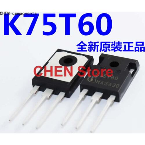 5pcs Imported brand new original IKW75N60T K75T60 IGBT High power tube