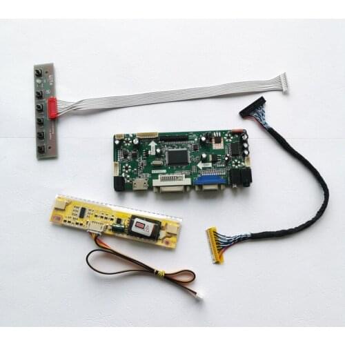 Fit B154EW03 B154EW07 LP154WX3 2CCFL 15.4" 1280*800 LVDS 30Pins keyboard VGA DVI M.NT68676 LCD screen controller board kit