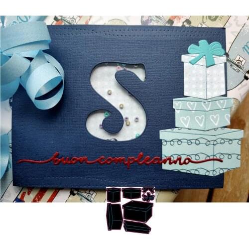 Beautiful gift box 3D box set mold metal cutting mold DIY clipboard photo album paper card making decorative