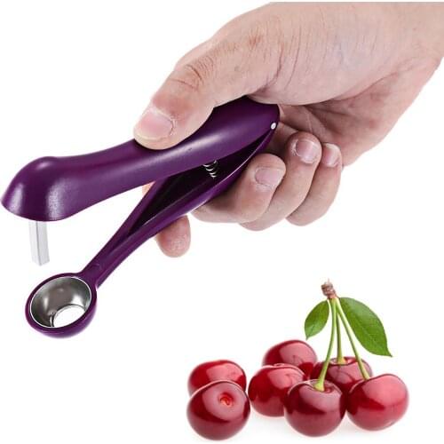 1 PCS Cherry Fruit Kitchen Pitter Remover Olive Core Corer Remove Pit Tools Seed Household Kitchen Gadget Stoner Child friendly