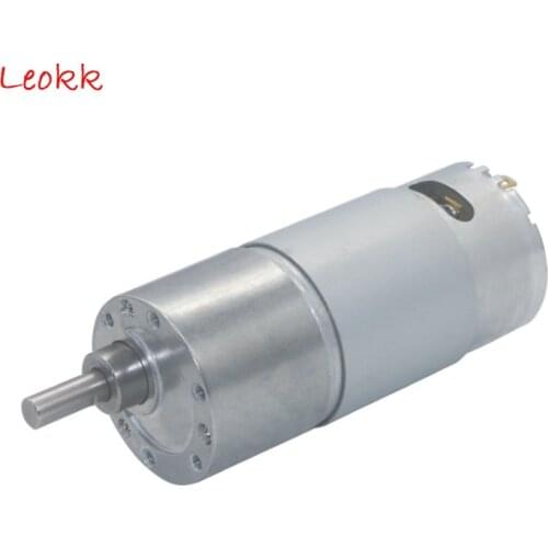 DC 12V Geared Motor, High Torque 37GB550 Reducer Motor Smart Car Balance Car