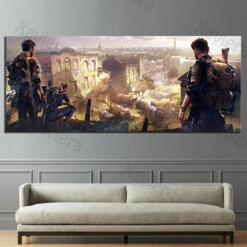 Game Video Scene Art Picture The Department 2 Posters and Prints Tom Clancy Series Game Canvas Painting Long Picture Frameless