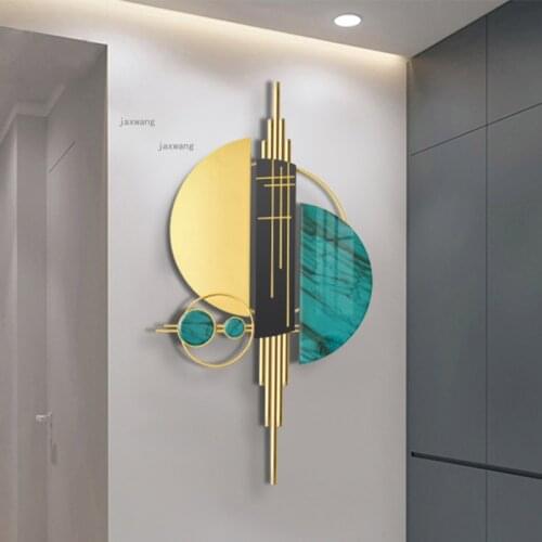 Porch Corridor Aisle Home Decoration Crafts Wrought Iron Bedroom Cafe Wall Hanging Living Room Restaurant Hotel Clocks Pendant