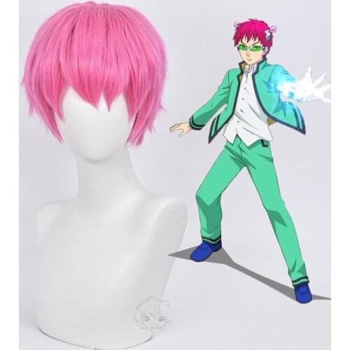 Anime Saiki Kusuo No Sai-nan The Disastrous Life of PSI Saiki K.Cosplay Wigs + Hairpin Cosplay costume Prop Accessories